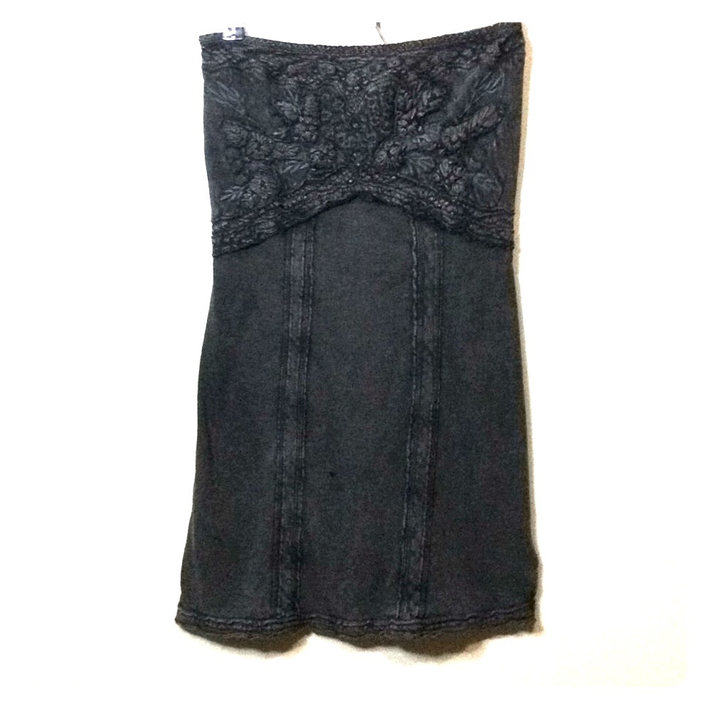 Free People Bandeau Dress Strapless Cotton Mini S